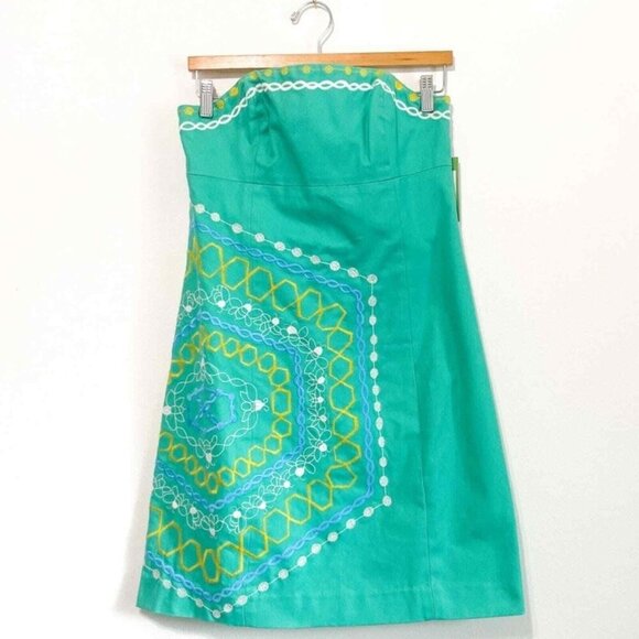 Lilly Pulitzer Strapless Comb Get It Bowen Dress Size 2 New - Picture 2 of 7